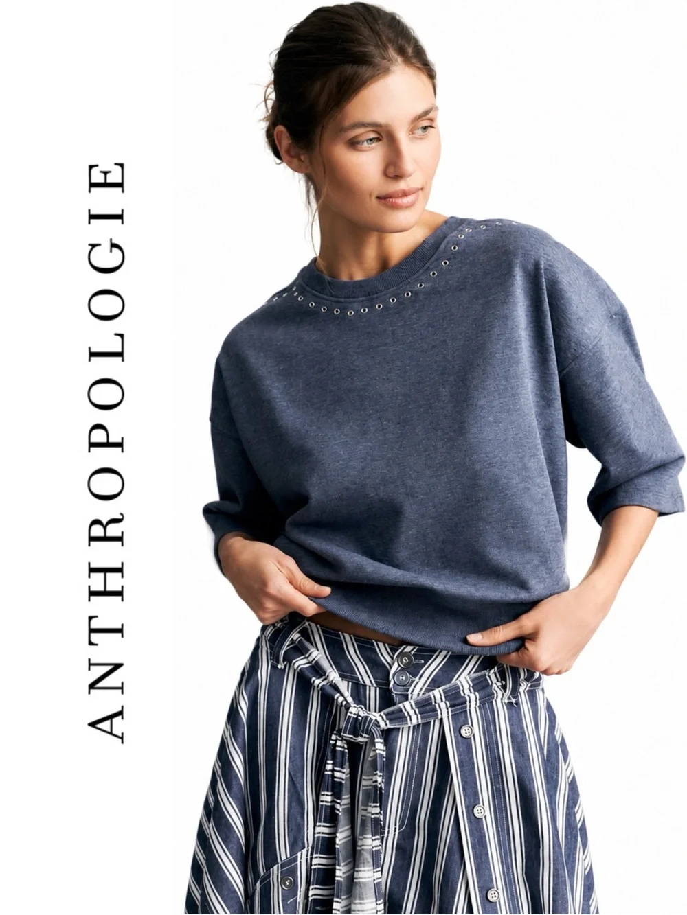 Anthropologie Maeve Jasper Grommet Pullover